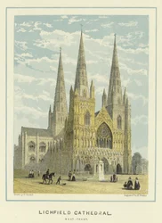 Cathédrale de Lichfield, façade ouest