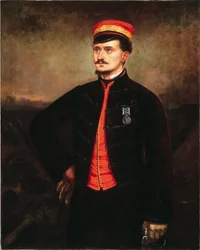 Lieutenant Thomas Murphy en uniforme décontracté du contingent turc, Crimée, 1857