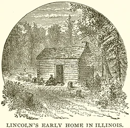 Première maison de Lincoln en Illinois