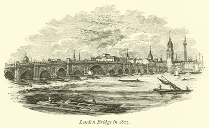 Pont de Londres en 1827