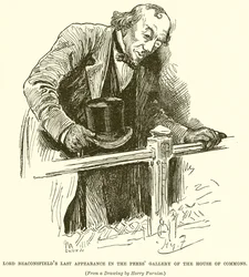Dernière Apparition de Lord Beaconsfield dans la Galerie des Pairs de la Chambre des Communes
