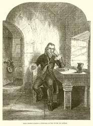 Lord George Gordon prisonnier à la Tour de Londres