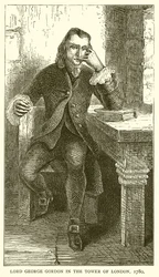 Lord George Gordon dans la Tour de Londres, 1780