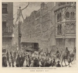 Jour du Lord Maire : Le cortège avec l