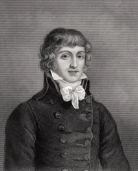 Louis Antoine Léon de Saint-Just, gravé par W.H. Mote, illustration de 
