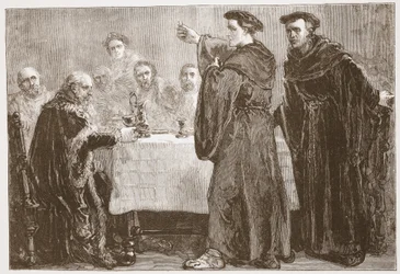 Luther défiant Carlstadt d