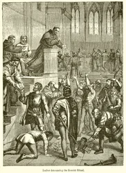 Luther dénonçant le Rituel Romain