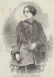 Madame Fiorentini, du Théâtre de Sa Majesté (gravure)