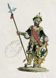 Magog, illustration des statues des géants légendaires du Guildhall