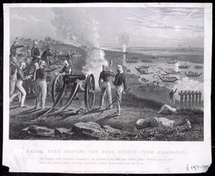 Le Major Eyre chassant les rebelles d