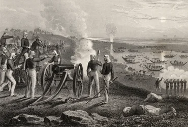 Le Major Eyre chassant les rebelles d
