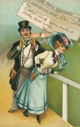 Homme et ami aux courses