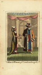 Homme et femme de Constantinople, Empire ottoman