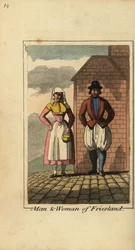 Homme et femme de Frise, Hollande