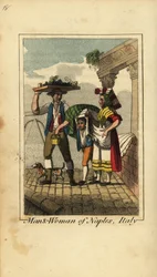Homme et femme de Naples, Italie