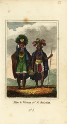 Homme et femme de Nuku Hiva (St