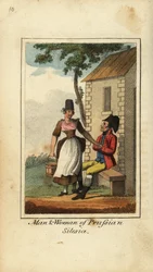 Homme et femme de Silésie prussienne