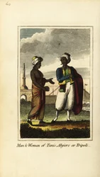Homme et femme de Tunis, Alger ou Tripoli