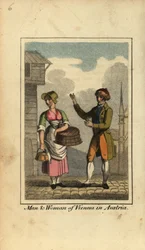 Homme et femme de Vienne, Autriche