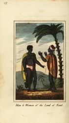 Homme et femme du pays de Natal, Afrique du Sud