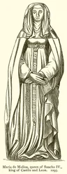 Maria de Molina, reine de Sancho IV, roi de Castille et León. 1295