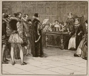 Marie Stuart recevant l