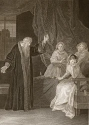 Marie Stuart réprimandée par Knox, illustration de L