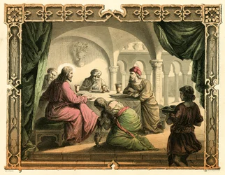 Marie oint les pieds de Jésus