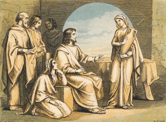 Marie aux pieds de Jésus