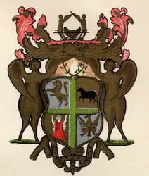 Bannière maçonnique en possession de la Loge de York, vers 1776, de L