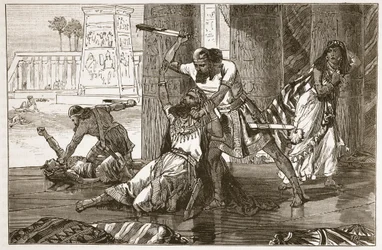 Massacre des Hivites par Siméon et Lévi (litho)