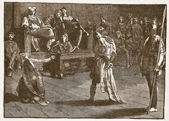 Réunion du Shire-Moot, vers 835, illustration de Cassells Illustrated History of England
