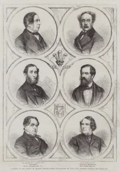 Membres du conseil du prince de Galles (gravure)