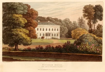 Midgham House, la résidence de W.S. Poyntz, Esq., M.P., pub. 1826