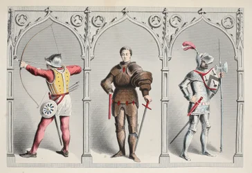Costume militaire au milieu du XVe siècle