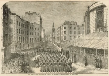 Parade militaire sur le Strand