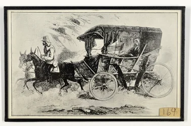 La voiture de Miss Nightingale au siège de la guerre, de 