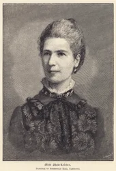 Miss Shaw-Lefevre, directrice du Somerville Hall, Cambridge (gravure)