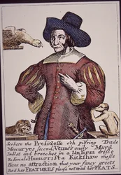 Moll Cutpurse (gravure colorée à la main)