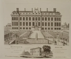 Montague House, maintenant le British Museum, 1813