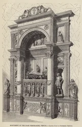 Monument du Doge Vendramini, Venise, fin du XVe siècle (gravure)