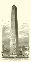Monument sur le champ de bataille de Bunker Hill, Boston, États-Unis