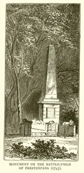 Monument sur le champ de bataille de Prestonpans (1745)