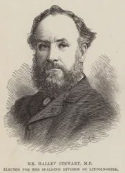M. Halley Stewart, MP, élu pour la division de Spalding du Lincolnshire