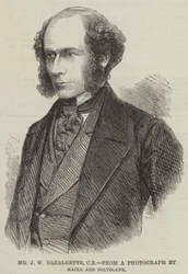 M. J W Bazalgette, CE (gravure)