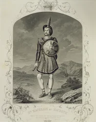 M. Macready en Macbeth, Acte I Scène 3, dans la pièce de William Shakespeare (1564-1616)