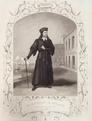 M. Macready en Shylock, Acte I Scène 3, dans Le Marchand de Venise par William Shakespeare (1564-1616)