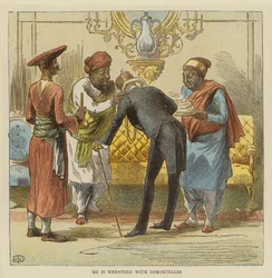 Le cortège de mariage de M. Row Bahawdur Ramchunder Gopaldas