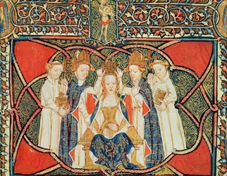 Ms 197, f. 19v : Couronnement d