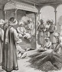 Muhammad bin Tughluq émettant de la monnaie de substitution